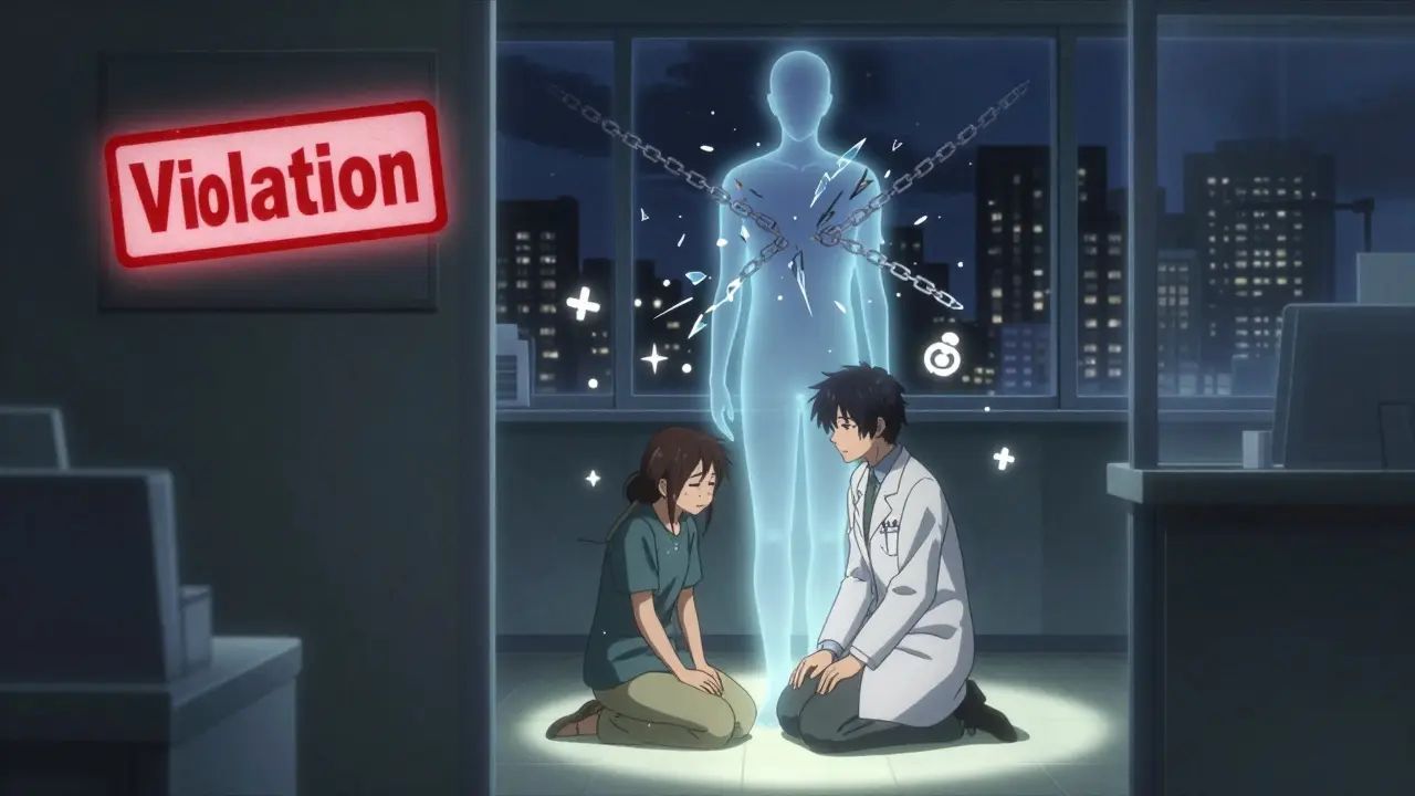 Pharmacy corner lacks sign as interpreter materializes to help crying patient at night