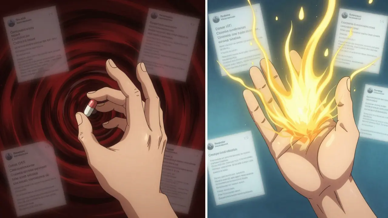 A split scene showing milk thistle causing enzyme inhibition then induction over time, with lab reports in background.